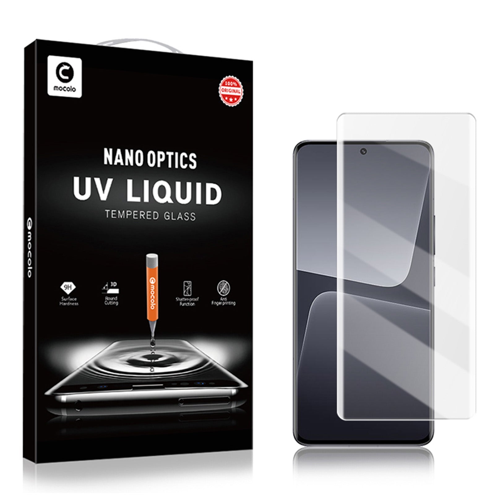 MOCOLO 3D Curved UV Liquid Tempered Glass Film for Xiaomi 13 Pro 5G/12 Pro 5G/12S Pro 5G/12 Pro (Dimensity) 5G Clear Sensitive Touch Anti-scratch Full Screen Protector MOCOLO 3D Curved UV Liquid Tempered Glass Film for Xiaomi 13 Pro 5G/12 Pro 5G/12S Pro 5G/12 Pro (Dimensity) 5G Clear Sensitive Touch Anti-scratch Full Screen Protector